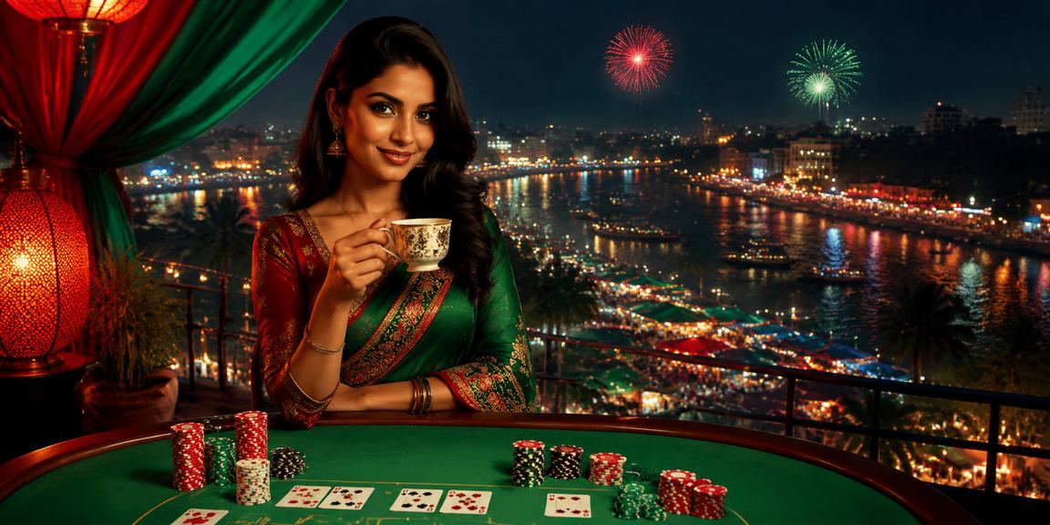 বরিশালে লাল-সবুজ টেবিলে বাকারাট খেলার দৃশ্য