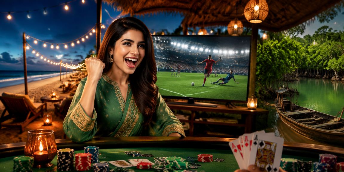 কক্সবাজার সমুদ্র সৈকতে পোকার গেম খেলার দৃশ্য